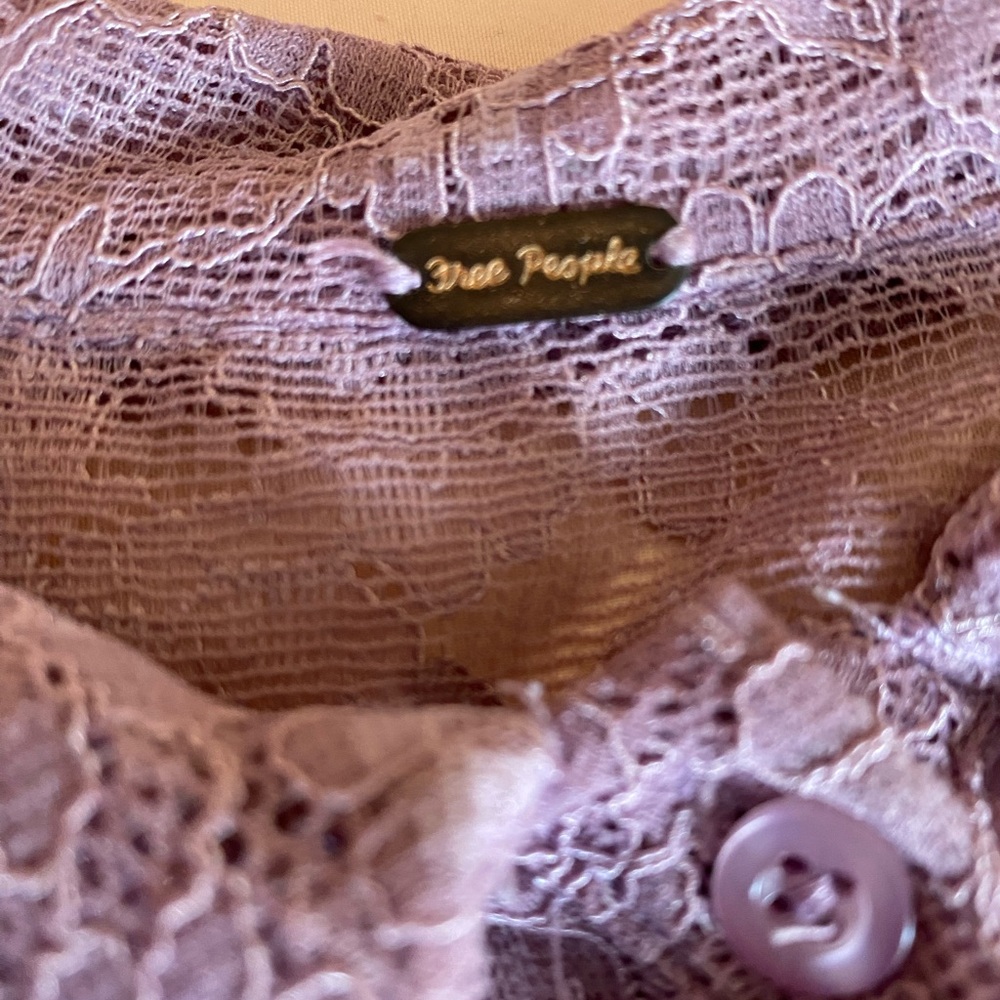 Free People Outwest Top in Lilac - Picture 3 of 10